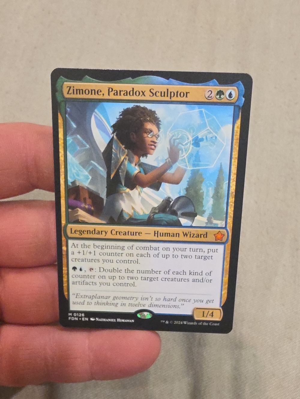 Magic: The Gathering Zimone, Paradox Sculptor MTG Trading Card Blue
